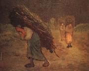 Jean Francois Millet Winter oil painting on canvas